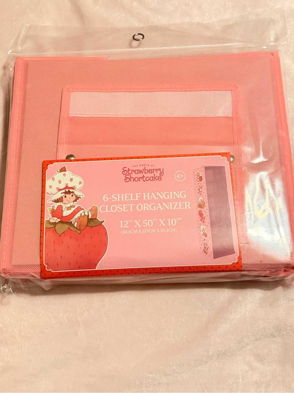 Strawberry Shortcake Pink 6-Shelf Hanging Closet Organizer